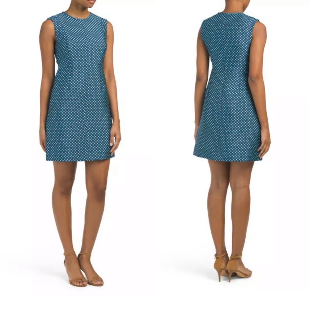 DVF Madyson Calna Caledonia Navy Dress